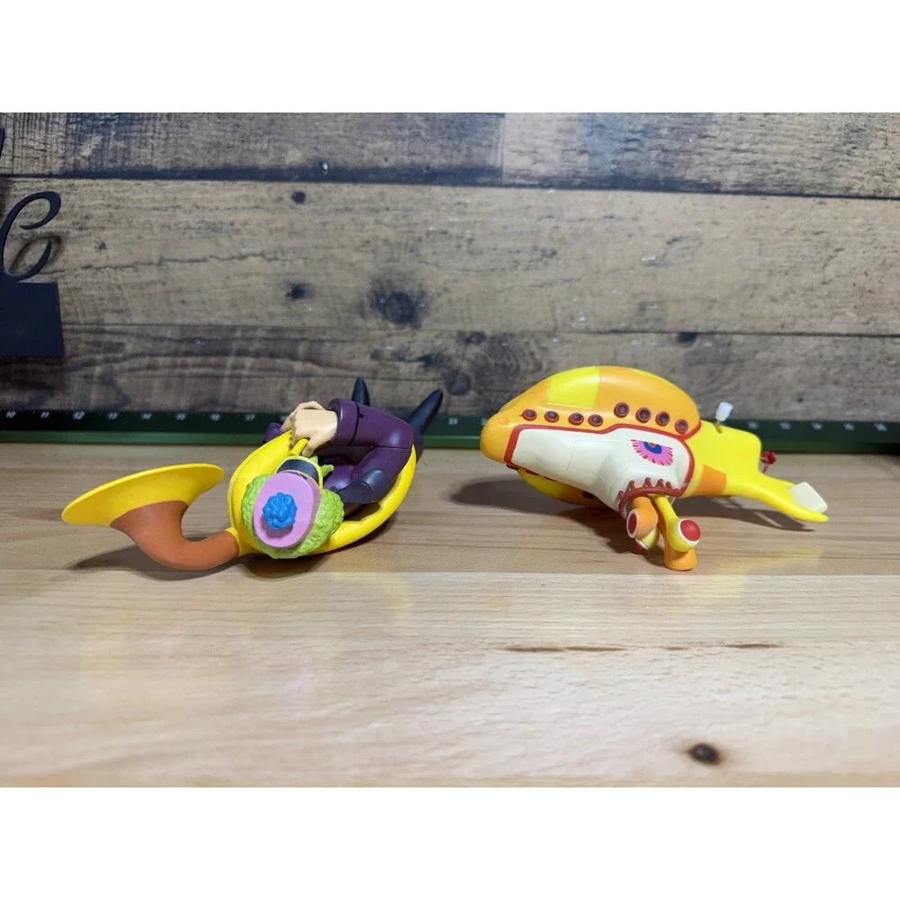 McFarlane The Beatles Yellow Submarine Figure With Submarine And Working